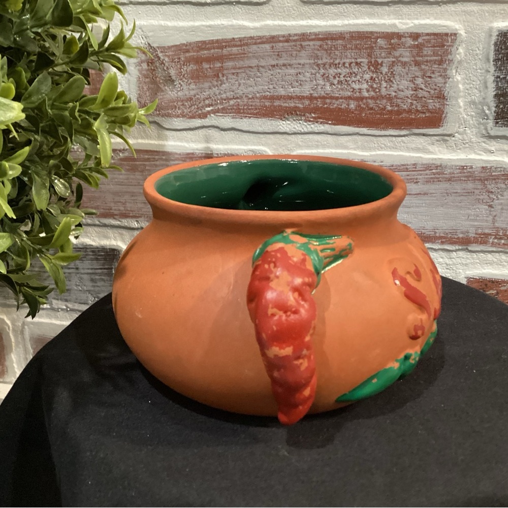 🟠 Unique Salsa Bowl ready for you to “Get Your Salsa On” - Ceramic - Used Nice - Picture 4 of 8